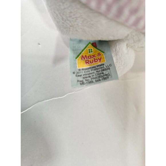 Max and Ruby The Bunnies10" Plush Set of 2 Stuffed Animals - Picture 3 of 5